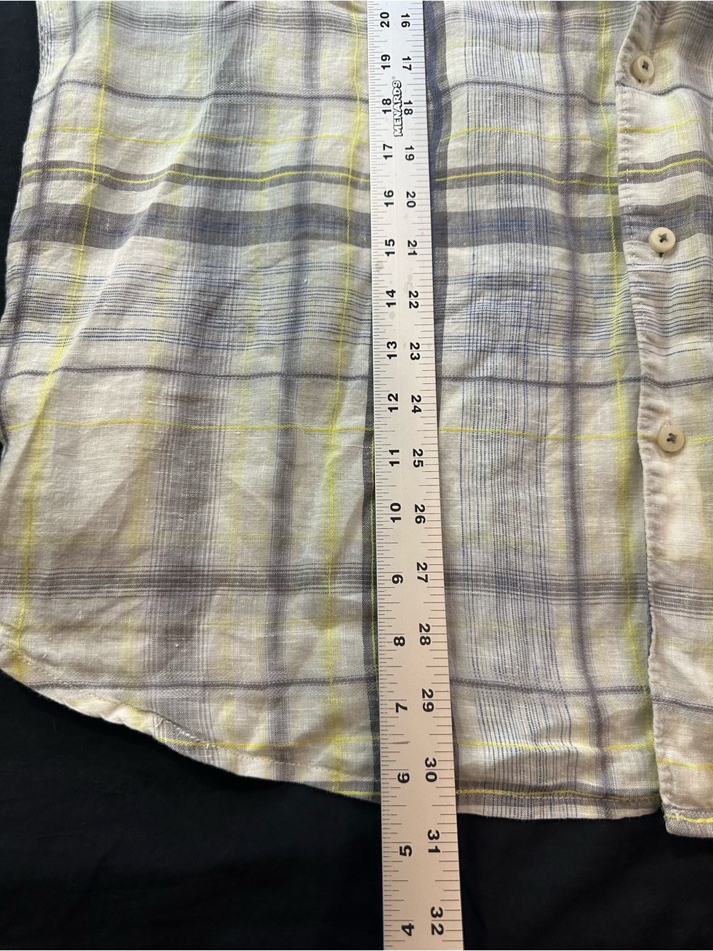 Tommy Bahama Island Modern Fit 100% Linen Plaid Button-Down Shirt - Picture 5 of 8